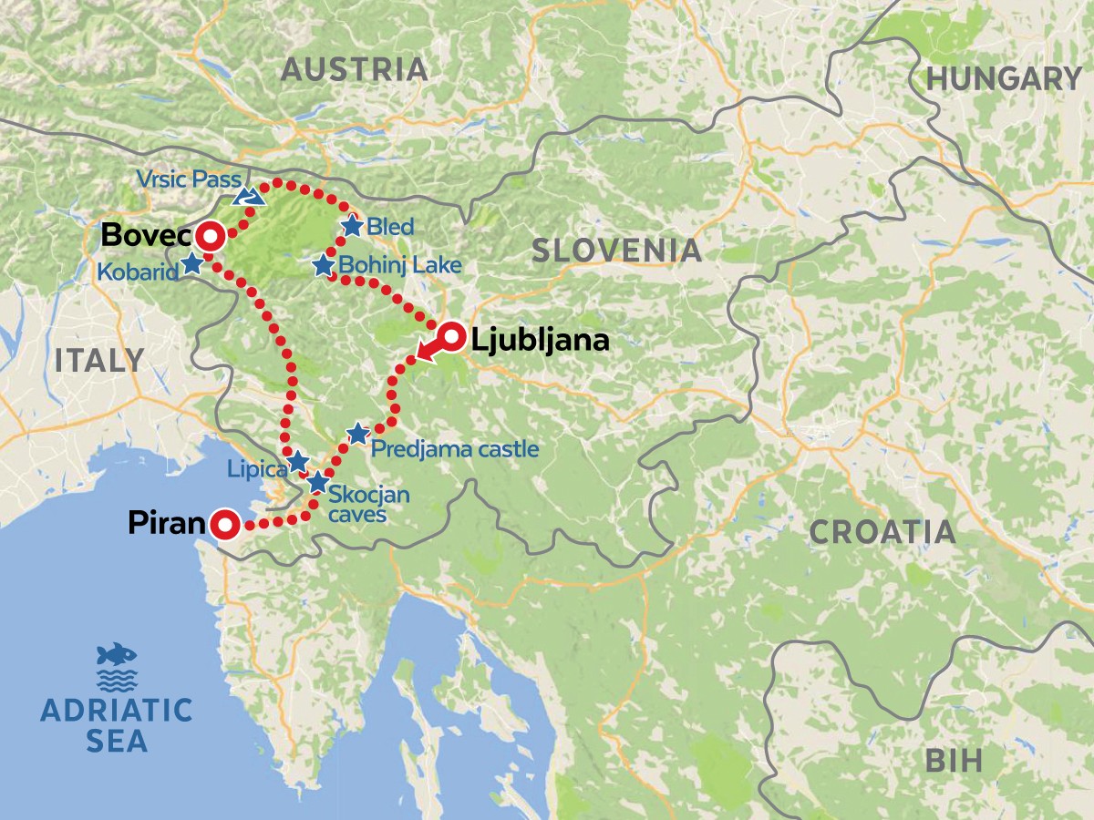 Long Weekend SLOVENIA self-guided tour