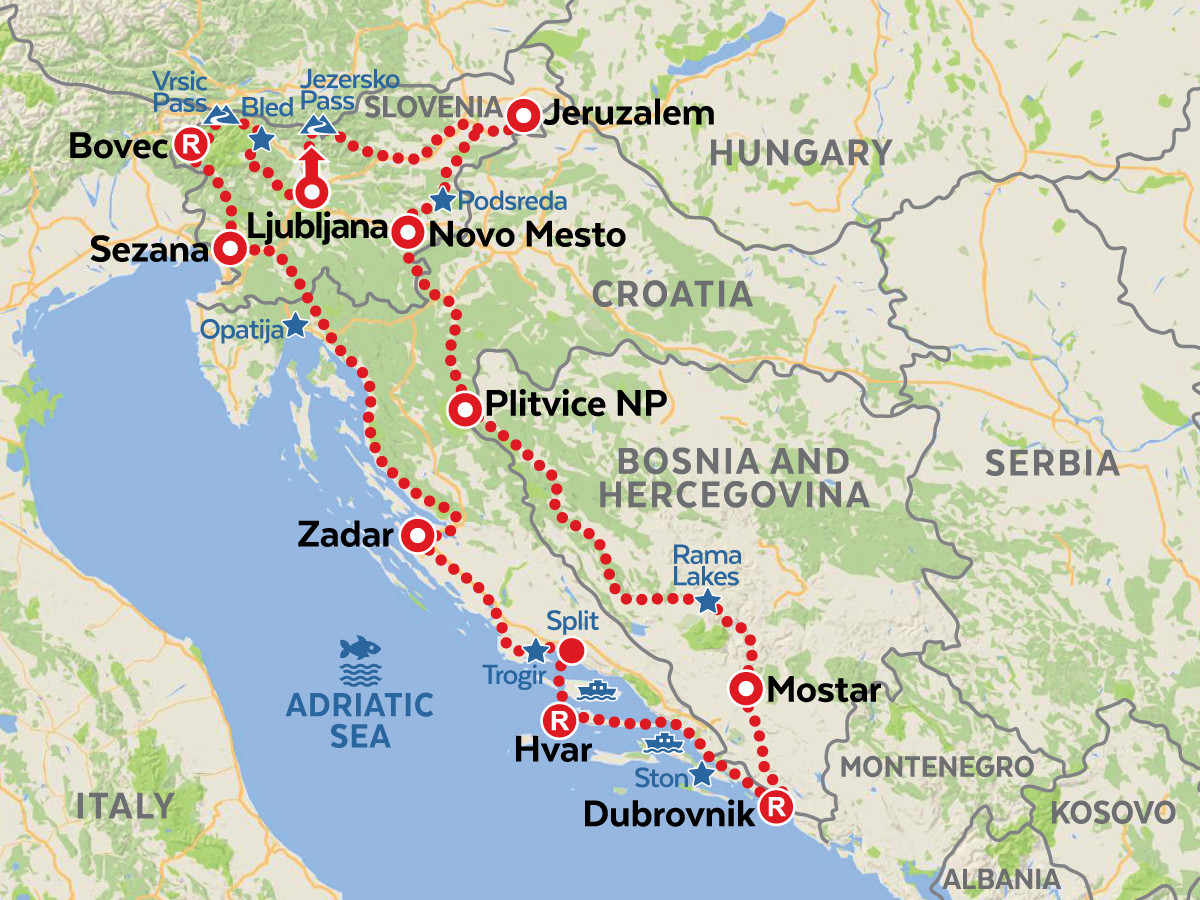 SLOVENIA & CROATIA COMBO self-guided tour