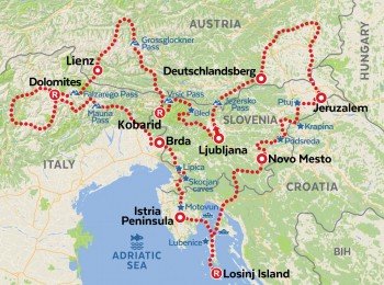 Aventura nos Alpes e no Adri&aacute;tico