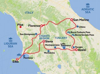 Italia Espresso - Ruta en moto Toscana